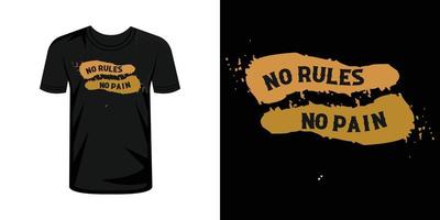 No reglas No límites tipografía t camisa diseño vector