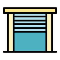 Click automatic gate icon vector flat
