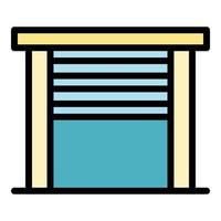 Click automatic gate icon vector flat