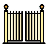 Signal automatic gate icon vector flat