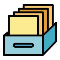 Big data documents icon vector flat