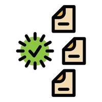 cargando archivos icono vector plano