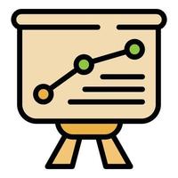 Education dashboard icon vector flat