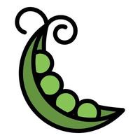 Peas protein icon vector flat