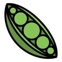 Beans protein icon vector flat
