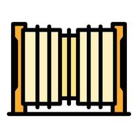 Access automatic gate icon vector flat