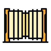 Access automatic gate icon vector flat