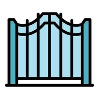 Access smart gate icon vector flat
