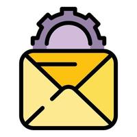 Rush job mail icon vector flat