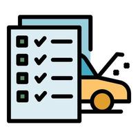 Car compensation icon vector flat