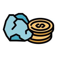 New compensation icon vector flat