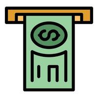 Compensation cash icon vector flat