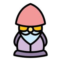 Lamp dwarf icon vector flat