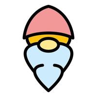 Gnome icon vector flat