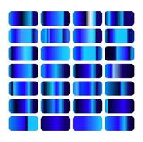 Blue shades vector gradients set. Blue gradients.