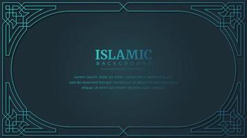 Islamic Arabic Background with Ornament Frame vector