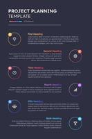 Process Workflow 6 Steps Modern Design Template for Infographics vector