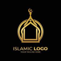 islámico mezquita logo diseño inspiración vector