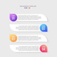 Four 4 Steps Options Timeline Business Infographic Modern Design Template vector