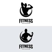 Set of fitness logo design illustration vector