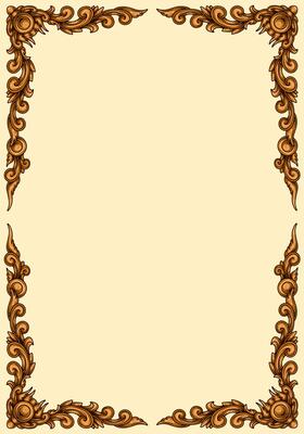 Classic style frame design with exquisite engraving and luxury