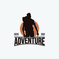 Adventure hiking logo design inspiration vector