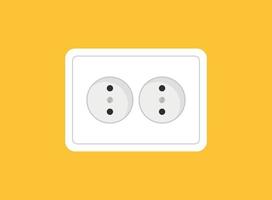 eléctrico enchufe icono en plano estilo. conexión símbolo vector ilustración en aislado antecedentes. poder enchufe firmar negocio concepto.