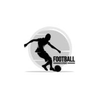 Soccer player logo design templates vector