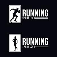 Set of running logo design vector