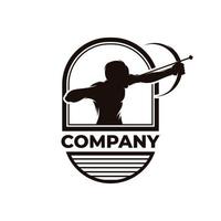 Archery logo design template inspiration vector