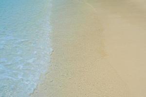 Abstract sand of beach and soft ocean wave background photo