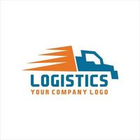 logistics transportation logo vector, Fast delivery concept icon. Simple one colored shopping element illustration. Vector symbol design from store collection.