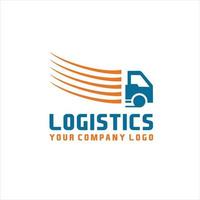 logistics transportation logo vector, Fast delivery concept icon. Simple one colored shopping element illustration. Vector symbol design from store collection.