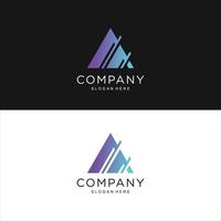 logo A abstract modern concept font identity vector