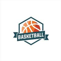 basketball logos, emblems, labels and design elements. Isolated vector illustration