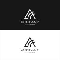 logo A abstract modern concept font identity vector