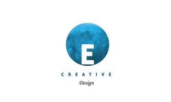 EPS E letter logo water color template for your company. Vector art for graphic and logo design..ep