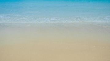 Abstract sand of beach and soft ocean wave background photo