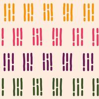 Cute abstract seamless vector pattern background illustration with colorful stripes
