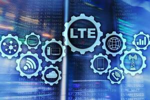 LTE, Wireless Business Internet and Virtual Reality Concept. Information Communication Technology on a server background photo