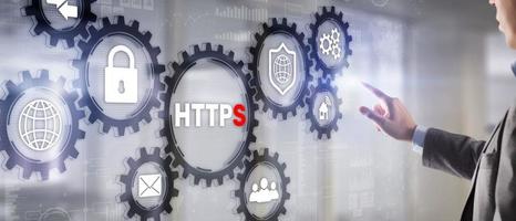 HTTPS is an extension of the HTTP protocol to support encryption for increased security photo