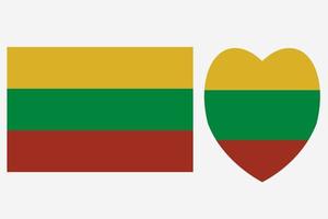 Lithuanian Flag of Lithuania free Vector