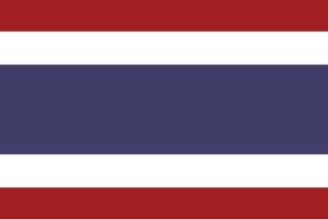 Thai flag icon , Thailand flag free vector