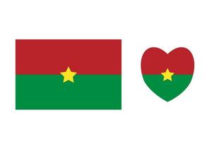 burkina faso oficialmente bandera gratis vector