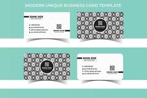 Business card design with elegant pattern. Modern concept with  Black white and Gradient pattern decoration art ,Print template. vector