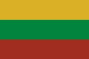 Lithuanian Flag of Lithuania free Vector