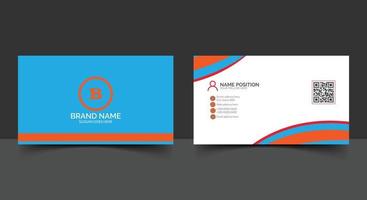 Modern business card template design vector