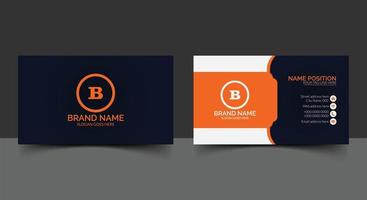 Modern business card template design vector