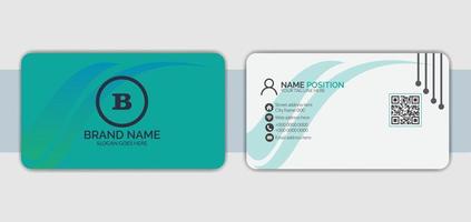 Modern business card template design vector