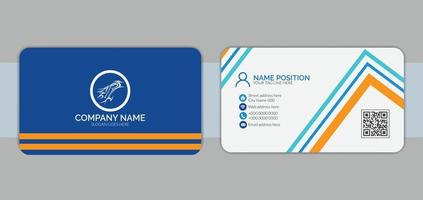 Modern business card template design vector